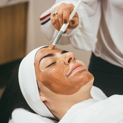 Professional facial treatment for women